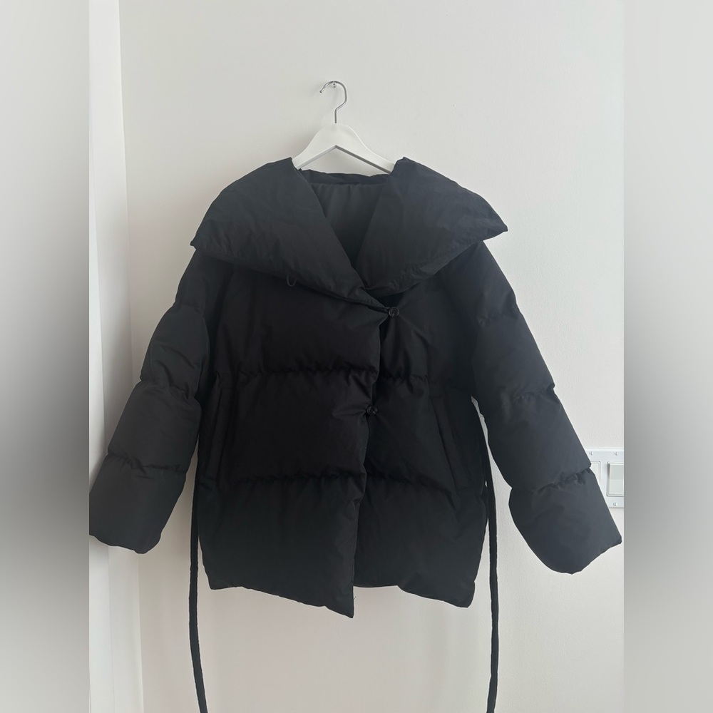 W Concept Lamerei High Neck Down Jacket Puffer Jacket Black S/M - Picture 4 of 9
